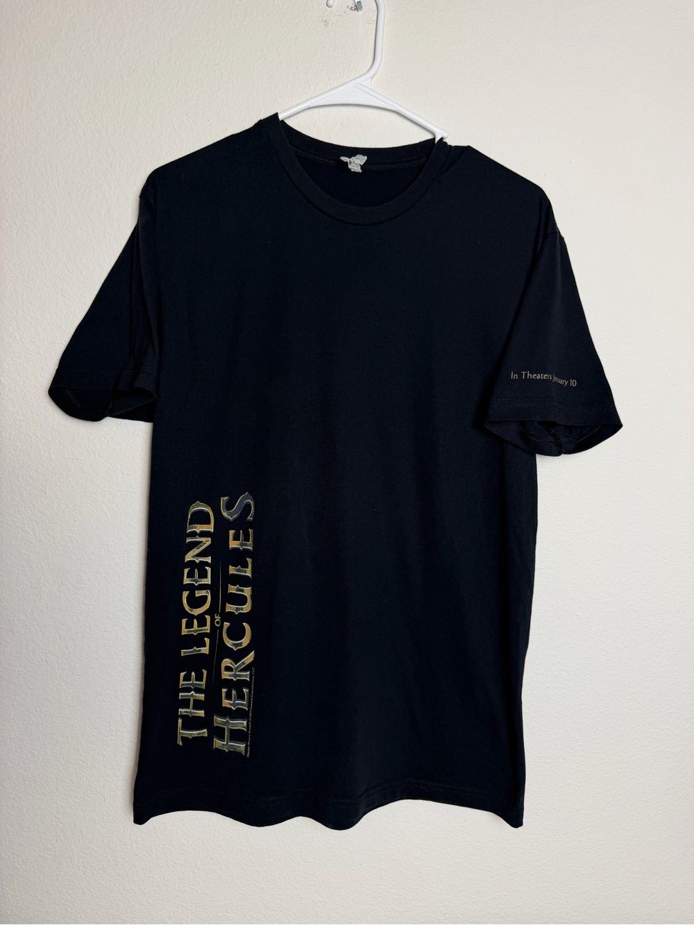 "The Legend of Hercules" movie graphic t shirt black medium